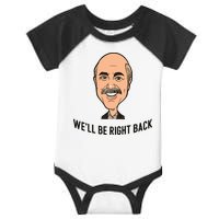 Adam Ray WeLl Be Right Back Infant Baby Jersey Bodysuit