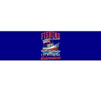 A Red White And Blue Adventure Design Patriotic Fishing Gift Bumper Sticker