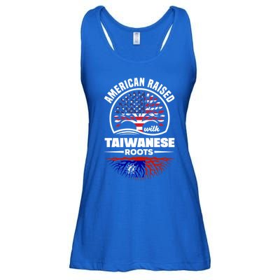 American Raised With Taiwanese Roots Taiwan Taiwanese Flag Gift Ladies Essential Flowy Tank