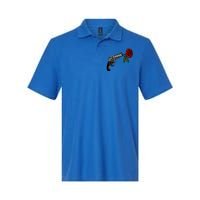 A Revolver With A Rose For Gun Lovers 2nd Adt 2a Gift Softstyle Adult Sport Polo