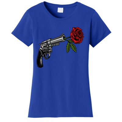 A Revolver With A Rose For Gun Lovers 2nd Adt 2a Gift Women's T-Shirt