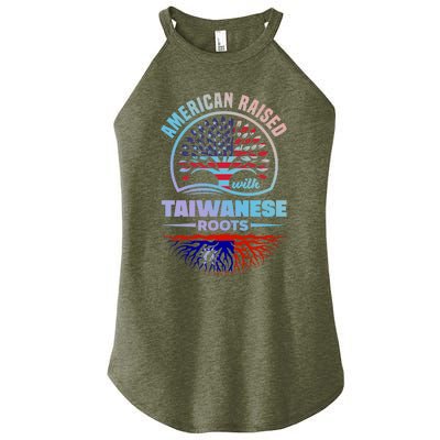 American Raised With Taiwanese Roots Taiwan Taiwanese Flag Meaningful Gift Women’s Perfect Tri Rocker Tank