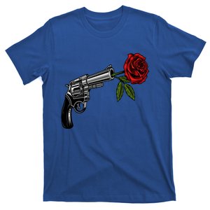 A Revolver With A Rose For Gun Lovers 2nd Adt 2a Gift T-Shirt