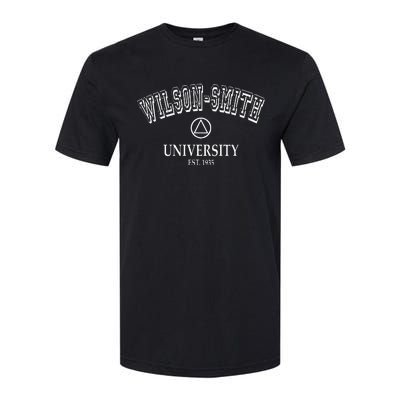 Addiction Recovery WILSON SMITH UNIVERSITY Alcoholics AA Softstyle® CVC T-Shirt