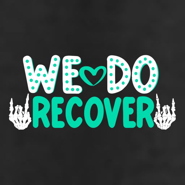 Addiction Recovery We Do Recover 7 Panel Mesh Trucker Snapback Hat