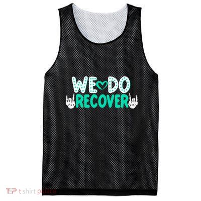 Addiction Recovery We Do Recover Mesh Reversible Basketball Jersey Tank
