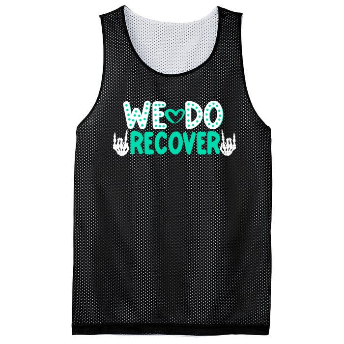 Addiction Recovery We Do Recover Mesh Reversible Basketball Jersey Tank