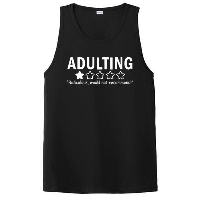 Adulting Ridiculous Would Not Recommend PosiCharge Competitor Tank