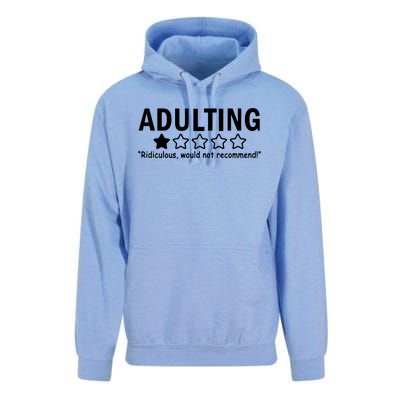 Adulting Ridiculous Would Not Recommend Unisex Surf Hoodie