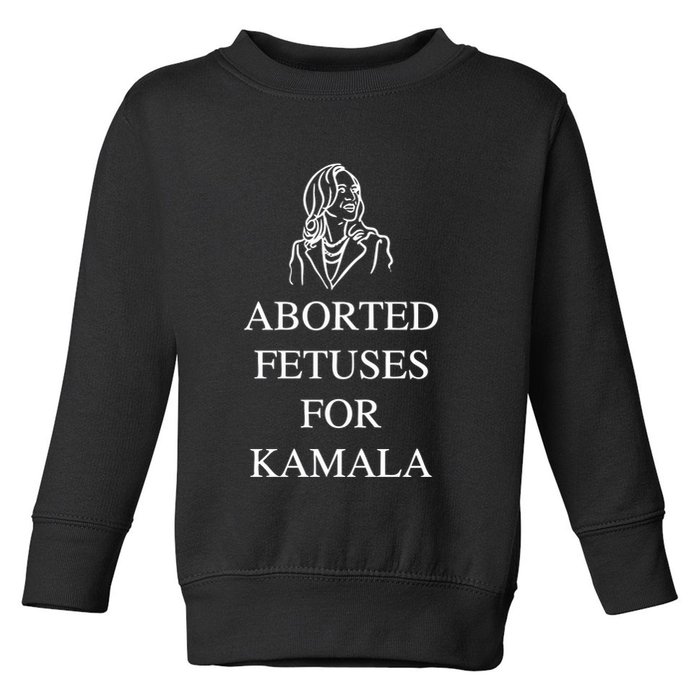 Alex Rosen Wearing Aborted Fetuses For Kamala Toddler Sweatshirt