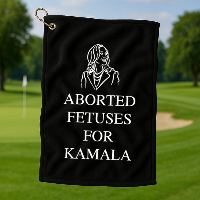 Alex Rosen Wearing Aborted Fetuses For Kamala Golf Towel