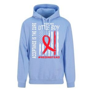 Acceptance Redinstead Wear Red Instead Autism Son Little Meaningful Gift Unisex Surf Hoodie