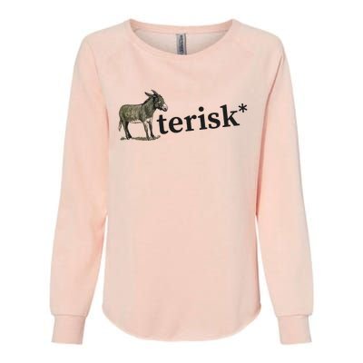 Asterisk Reader Writer Womens California Wash Sweatshirt