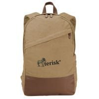 Asterisk Reader Writer Cotton Canvas Backpack