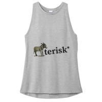 Asterisk Reader Writer Ladies PosiCharge Tri-Blend Wicking Tank