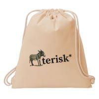 Asterisk Reader Writer Drawstring Bag