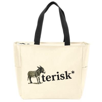 Asterisk Reader Writer Zip Tote Bag