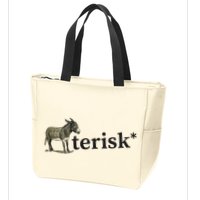 Asterisk Reader Writer Zip Tote Bag