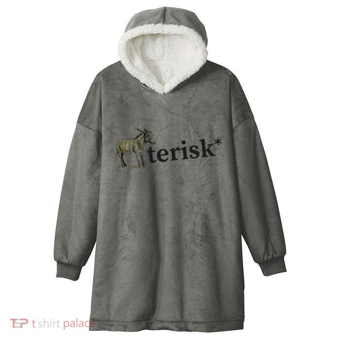 Asterisk Reader Writer Hooded Wearable Blanket