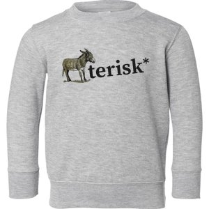 Asterisk Reader Writer Toddler Sweatshirt