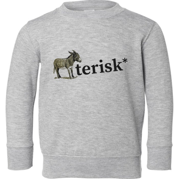 Asterisk Reader Writer Toddler Sweatshirt