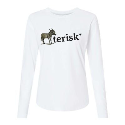 Asterisk Reader Writer Womens Cotton Relaxed Long Sleeve T-Shirt