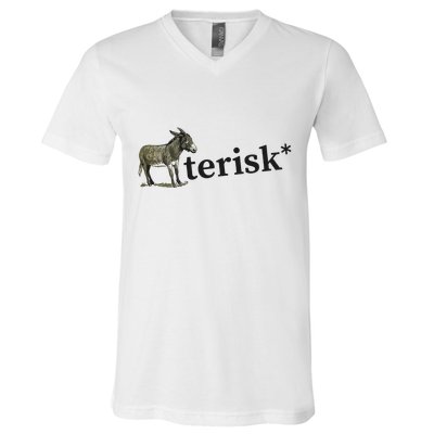 Asterisk Reader Writer V-Neck T-Shirt