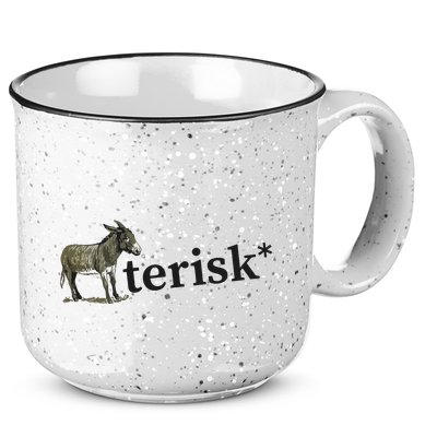 Asterisk Reader Writer 15oz Campfire Ceramic Mug