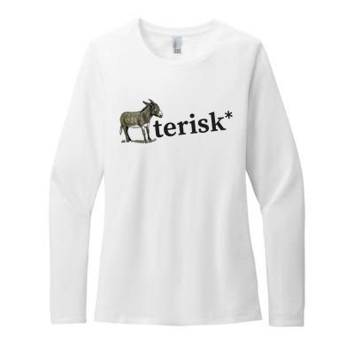 Asterisk Reader Writer Womens CVC Long Sleeve Shirt