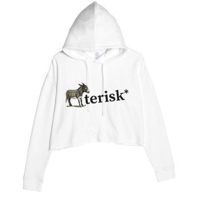 Asterisk Reader Writer Crop Fleece Hoodie