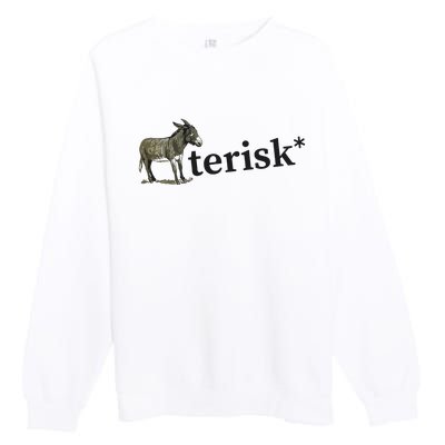 Asterisk Reader Writer Premium Crewneck Sweatshirt