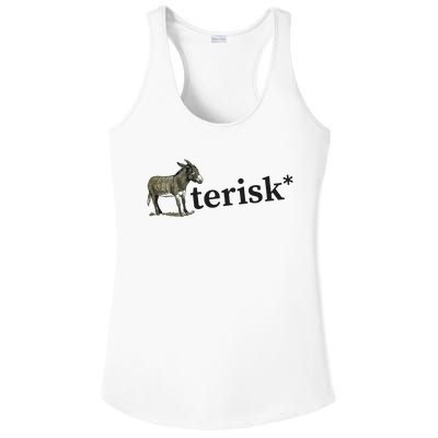 Asterisk Reader Writer Ladies PosiCharge Competitor Racerback Tank