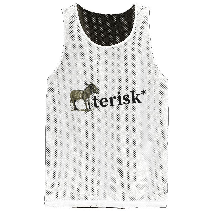 Asterisk Reader Writer Mesh Reversible Basketball Jersey Tank