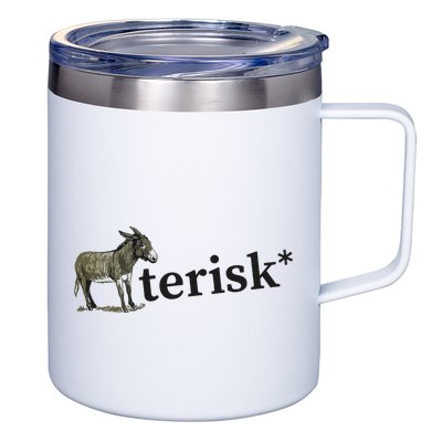 Asterisk Reader Writer 12oz Stainless Steel Coffee Mug