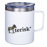 Asterisk Reader Writer 12oz Stainless Steel Coffee Mug