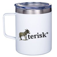 Asterisk Reader Writer 12oz Stainless Steel Coffee Mug