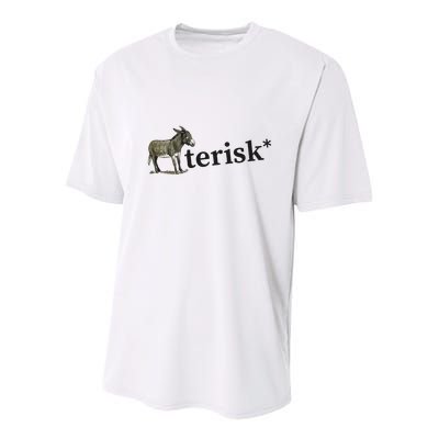 Asterisk Reader Writer Youth Performance Sprint T-Shirt