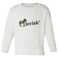 Asterisk Reader Writer Toddler Long Sleeve Shirt