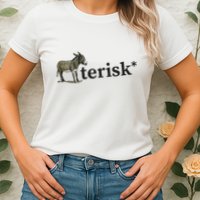 Asterisk Reader Writer Womens T-Shirt