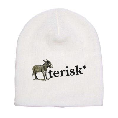 Asterisk Reader Writer Short Acrylic Beanie
