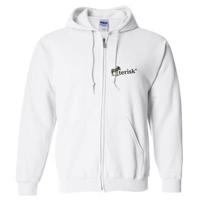 Asterisk Reader Writer Full Zip Hoodie