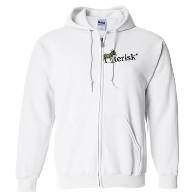 Asterisk Reader Writer Full Zip Hoodie