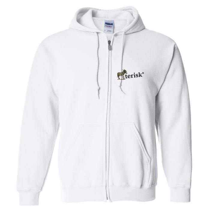 Asterisk Reader Writer Full Zip Hoodie