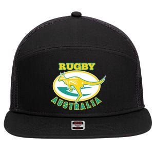 Australia Rugby Wallabies Rugby Jersey Australian Flag 7 Panel Mesh Trucker Snapback Hat