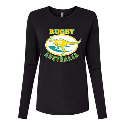 Australia Rugby Wallabies Rugby Jersey Australian Flag Womens Cotton Relaxed Long Sleeve T-Shirt