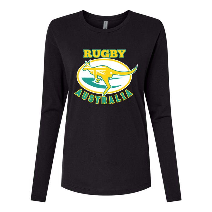 Australia Rugby Wallabies Rugby Jersey Australian Flag Womens Cotton Relaxed Long Sleeve T-Shirt