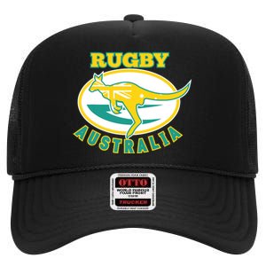 Australia Rugby Wallabies Rugby Jersey Australian Flag High Crown Mesh Back Trucker Hat