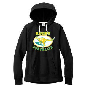 Australia Rugby Wallabies Rugby Jersey Australian Flag Women's Fleece Hoodie