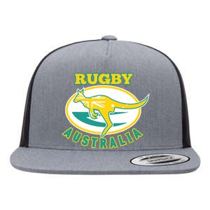 Australia Rugby Wallabies Rugby Jersey Australian Flag Flat Bill Trucker Hat