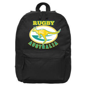 Australia Rugby Wallabies Rugby Jersey Australian Flag 16 in Basic Backpack